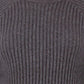Fever Women's Bell Sleeve Soft Marled Ribbed Knit Crewneck Sweater