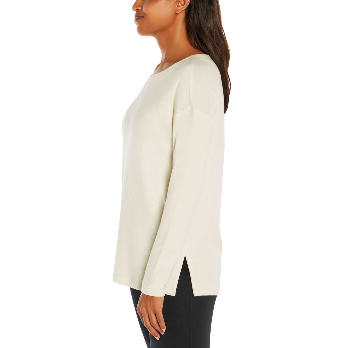 Banana Republic Women's Soft French Terry Relaxed Fit Crewneck Top