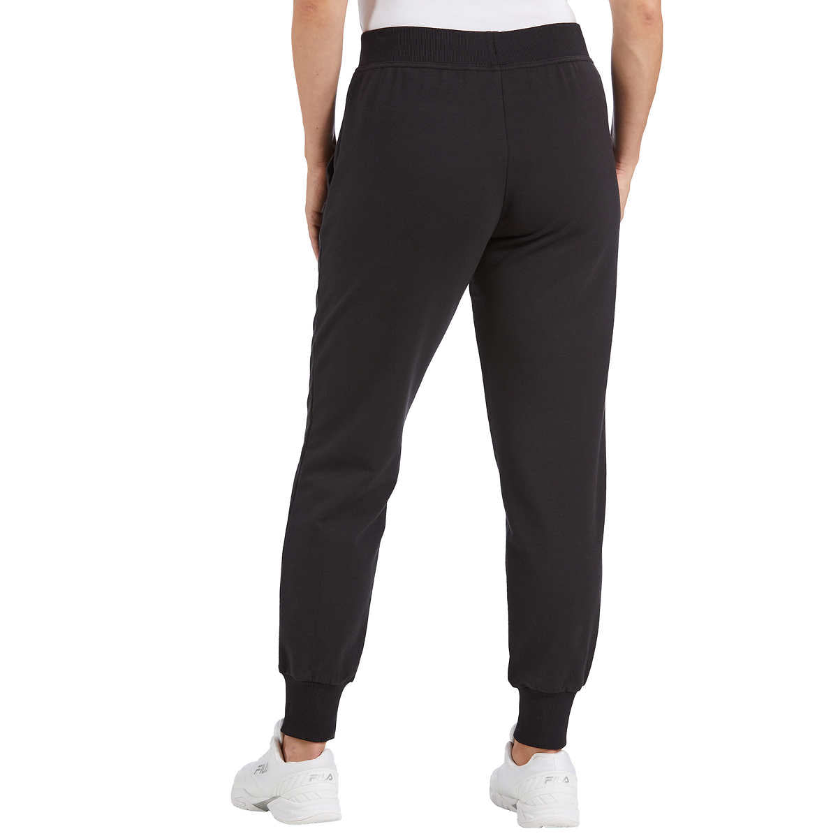  Fila Womens French Terry Jogger (Black, Medium, m) : Clothing,  Shoes & Jewelry