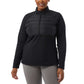 32 Degrees Women's Half Zip Fleece Lined Stretch Comfort Sweatshirt Active Top