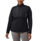 32 Degrees Women's Half Zip Fleece Lined Stretch Comfort Sweatshirt Active Top