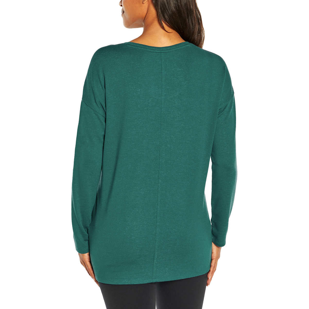 Banana Republic Women s Soft Knit Long Sleeve High Low Hem Sweater Top Green XL