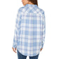 Well Worn Women's' Long Sleeve Classic Plaid Button-Up Shirt
