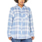 Well Worn Women's' Long Sleeve Classic Plaid Button-Up Shirt