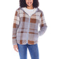Weatherproof Women's Reversible Ultra Cozy Plush Fleece Plaid Jacket