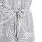 Hilary Radley Women's Short Sleeve Drawstring Waist Mini Dress