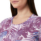 32 Degrees Women's  Palm Leaf Print Tee UPF 50+ Protection Long Sleeve Sun T-Shirt