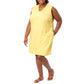 Briggs Women's Ruffle Trim V-Neck Linen Blend Side Pockets Mini Dress