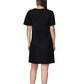 Nicole Miller Women's V-Neck Linen Blend Mini Dress