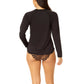 Hurley Women's Long Sleeve UPF 50+ 4-Way Stretch Swim Top Rashguard