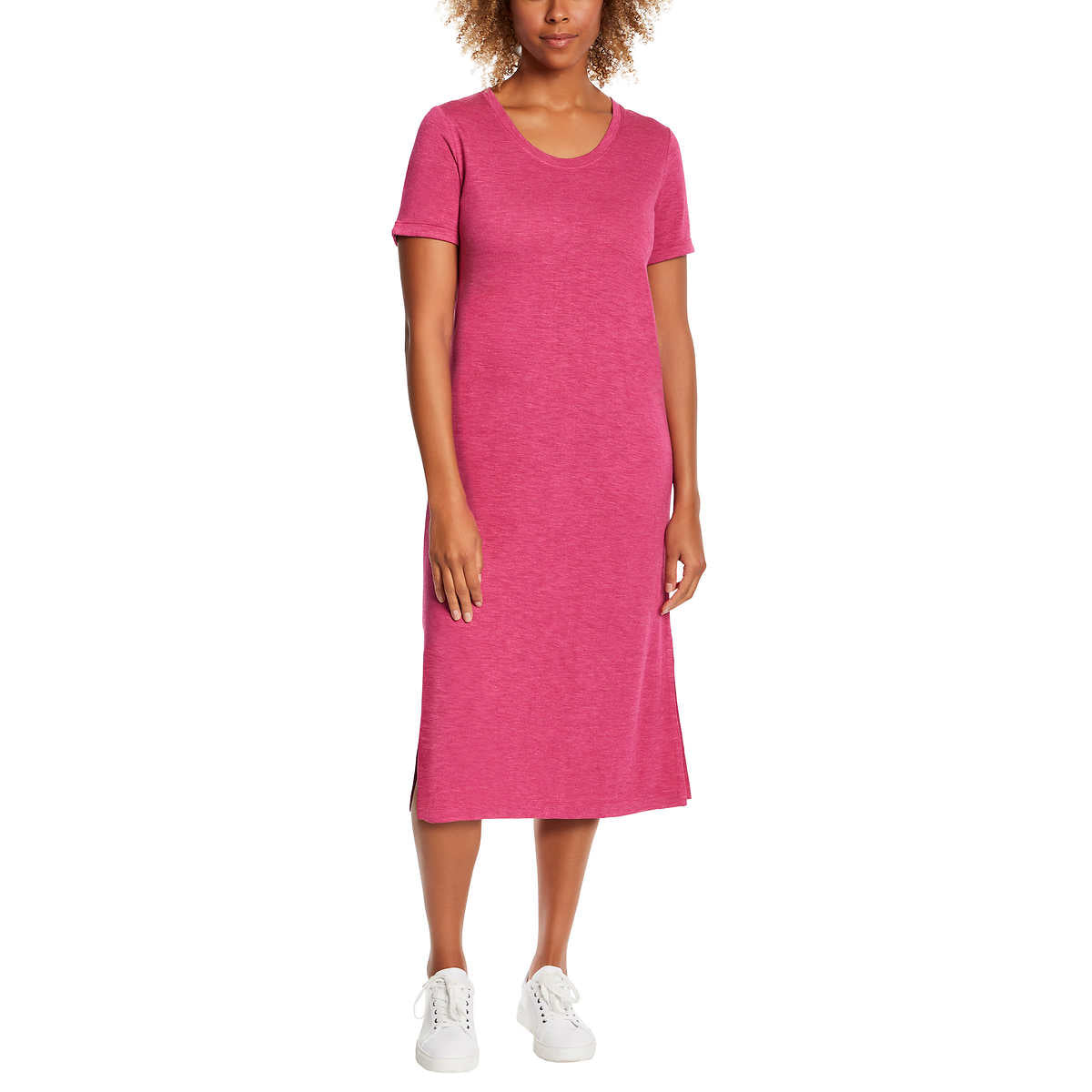 t shirt midi dress for women Jessica Simpson Women's Soft Jersey Side Slits T-Shirt Midi Dress – Letay  Store