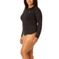 Hurley Women's Long Sleeve UPF 50+ 4-Way Stretch Swim Top Rashguard