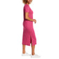 Jessica Simpson Women's Soft Jersey Side Slits T-Shirt Midi Dress