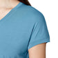 Mondetta Soft Moisture Wicking Dropped Shoulder V-neck T-Shirt