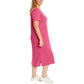 Jessica Simpson Women's Soft Jersey Side Slits T-Shirt Midi Dress