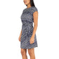 Nicole Miller Women's Plus Twist Knot Mini Dress