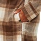 Banana Republic Women's Plaid Midweight Button-up Shirt Jacket