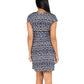 Nicole Miller Women's Plus Twist Knot Mini Dress