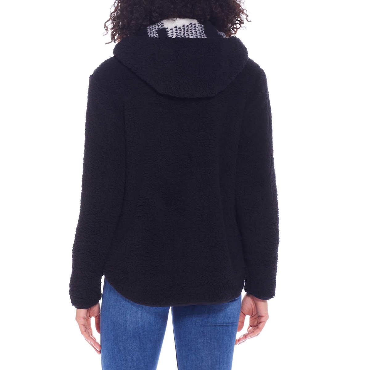 Weatherproof Women's Reversible Ultra Cozy Plush Fleece Plaid Jacket
