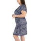 Nicole Miller Women's Plus Twist Knot Mini Dress