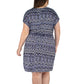 Nicole Miller Women's Plus Twist Knot Mini Dress