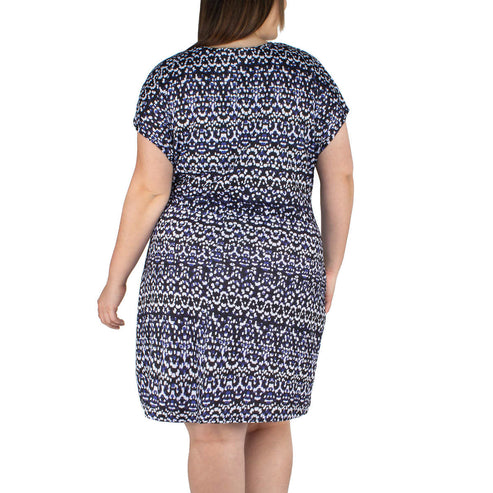 Nicole Miller Women's Plus Twist Knot Mini Dress main image 1