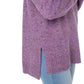 Well Worn Women's Mock Neck High Low Hem Cozy Soft Nep Yarn Sweater