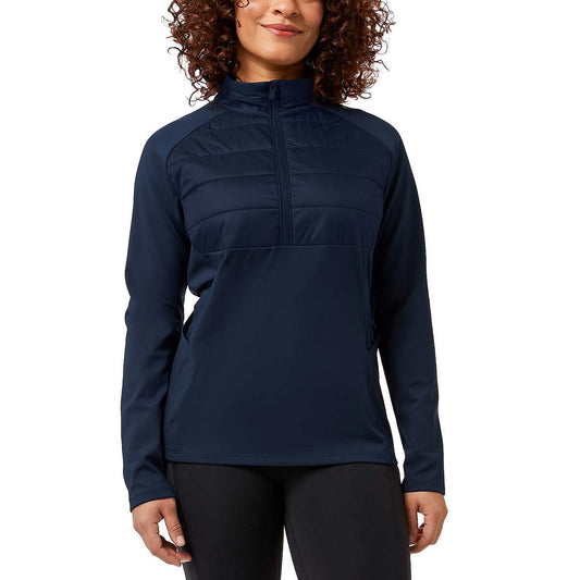 32 Degrees Women's Half Zip Fleece Lined Stretch Comfort Sweatshirt Active Top