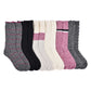 Lucky Brand Women's 6-Pair Shoe Size: 5-10 Super Soft Yarn Cozy Boot Socks