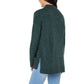 Well Worn Women's Mock Neck High Low Hem Cozy Soft Nep Yarn Sweater