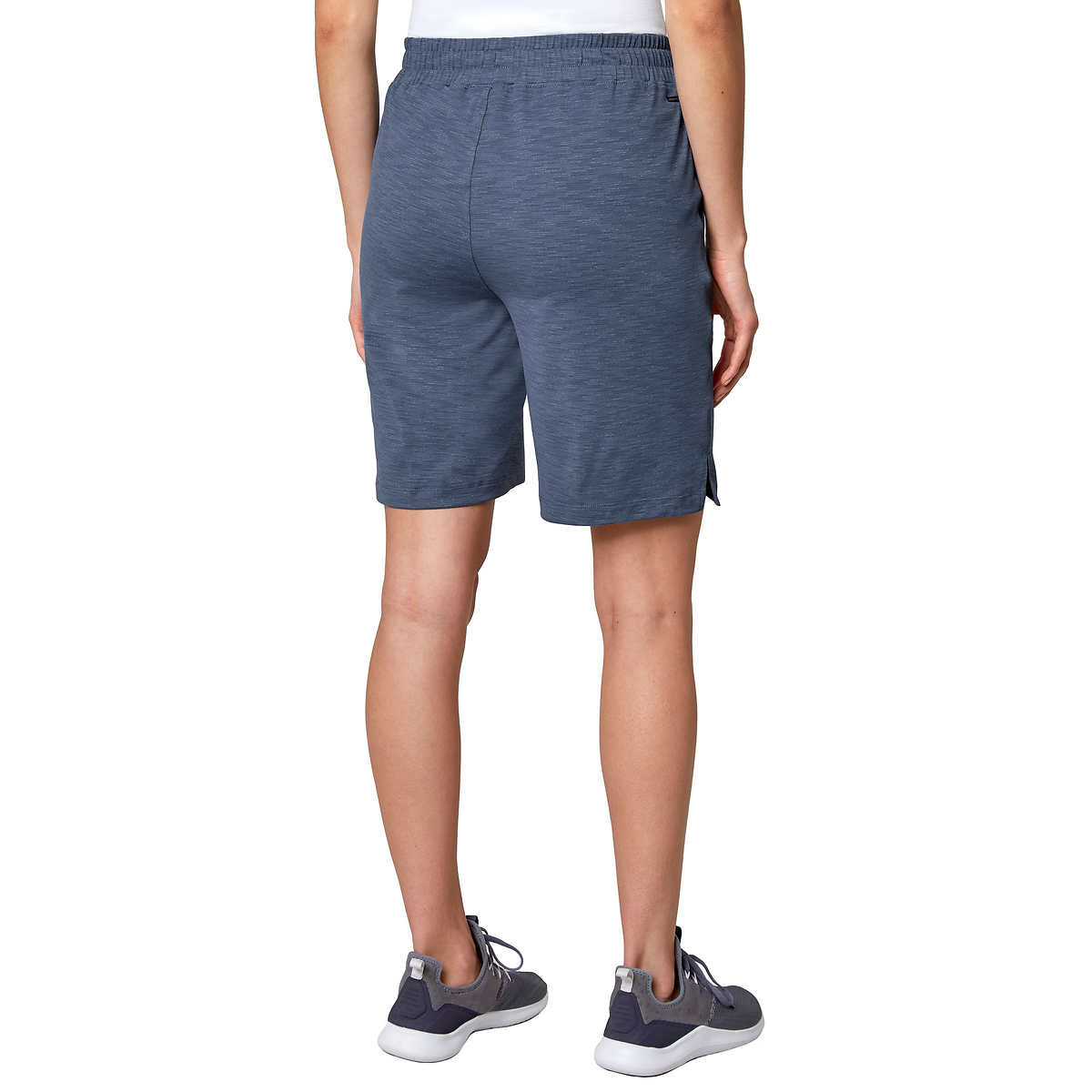 Mondetta Women's Active Performance Elastic Waist Soft Casual Bermuda Short