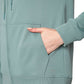 Mondetta Women's Plus Performance Kangaroo Pocket Moisture Wicking Full Zip Hoodie