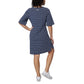 Hang Ten Women's Floral Print UPF 50+ Moisture Wicking Soft Cotton Blend Mini Sun Dress