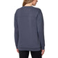 Mondetta Women's Soft Brushed Fleece Kangaroo Pocket Crewneck Top Casual Active Sweatshirt