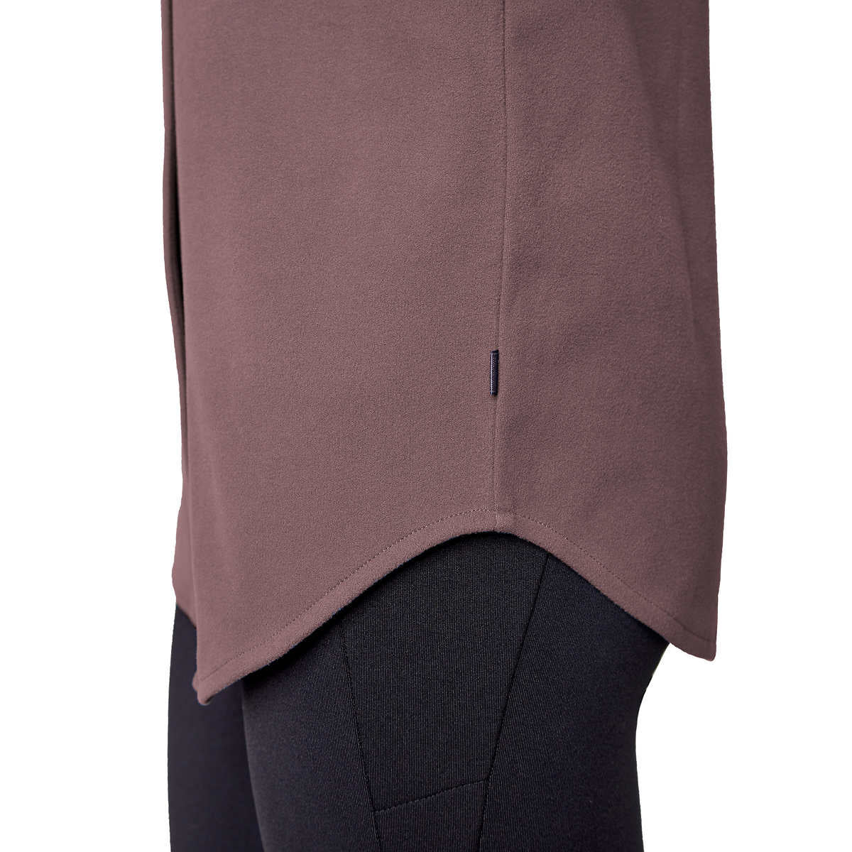 Mondetta Women's Soft Plush Cozy Moisture Wicking Snap Button Up Shirt