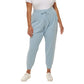 Marc NY by Andrew Marc Women's Adjustable Drawstring Soft Ribbed Active Pants Joggers