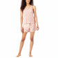 Lucky Brand Women's 4-Piece Super Soft  Floral Camo Print Lounge Pajama Set