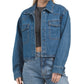 KUT from the Kloth Women's Billie Western Collared Denim Cropped Jacket