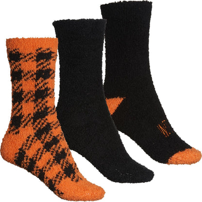 Rae Dunn Women's 3-Pack Soft Plush Halloween Witch Cozy Crew Socks