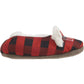 Rae Dunn Boys and Girls Little Bear Plush Faux Fur Lining Plaid Christmas Cozy Slippers