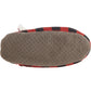 Rae Dunn Boys and Girls Little Bear Plush Faux Fur Lining Plaid Christmas Cozy Slippers