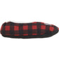 Rae Dunn Women's Merry, Santa Plaid Plush Faux Fur Christmas Cozy Slippers