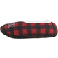 Rae Dunn Women's Merry, Santa Plaid Plush Faux Fur Christmas Cozy Slippers