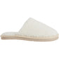 RJ FUZZIES Women's Curly Wool Cozy Scuff Slide-On Slippers