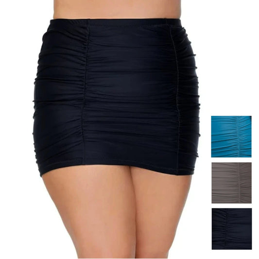 Raisins Curve Women's Plus Calina Solids Costa Skirt Swim Bottom