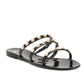 Steve Madden Women's Studded Pearl Embellished Slide-On Flat Sandals