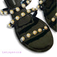 Steve Madden Women's Studded Pearl Embellished Slide-On Flat Sandals