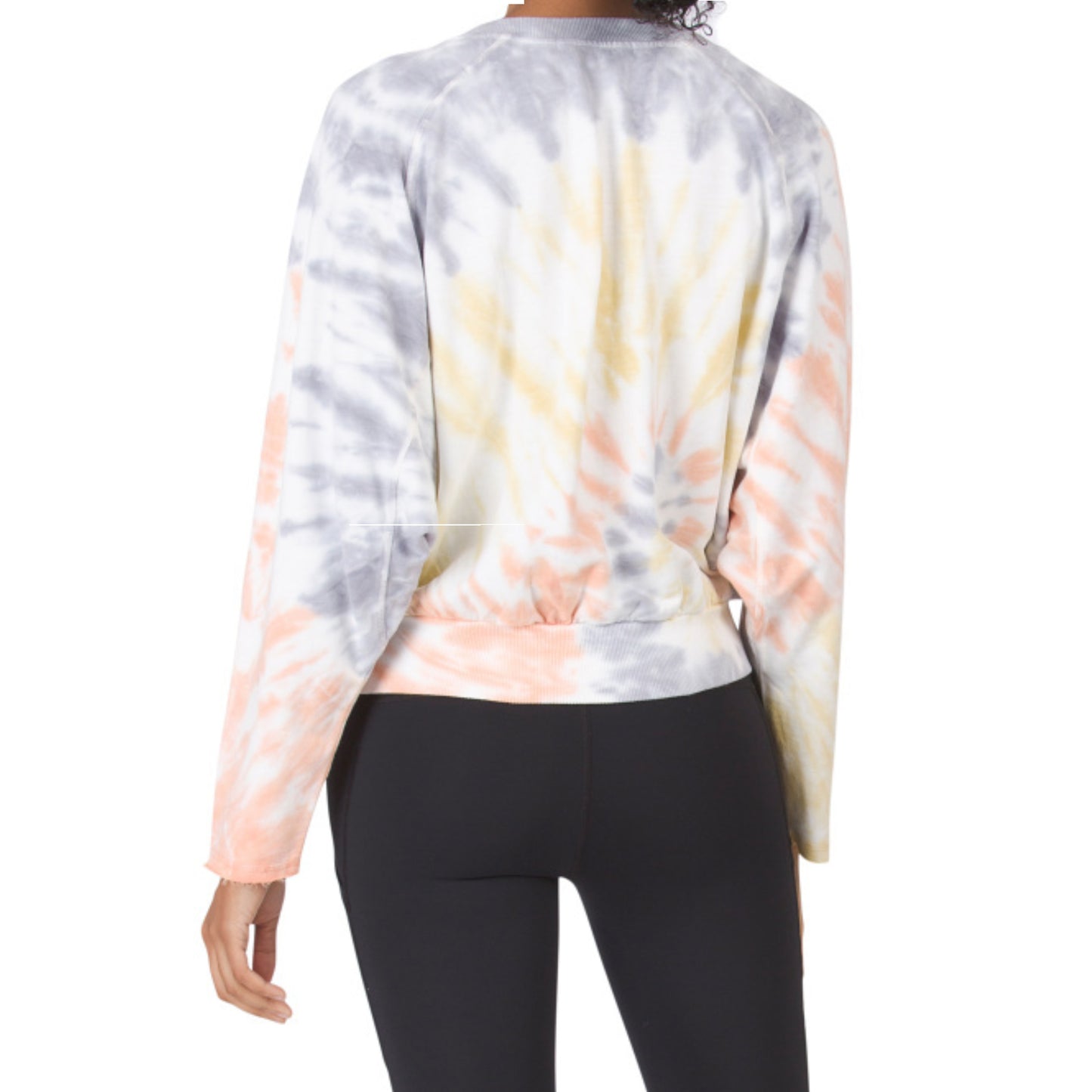 Young Fabulous & Broke Rowan Tie Dye Frayed Cuffs Sweatshirt Top & Shorts Collection