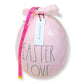 Rae Dunn 9.5in Ceramic Easter Love Egg