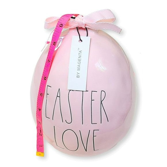 Rae Dunn 9.5in Ceramic Easter Love Egg
